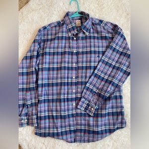 Brooks bothers dress shirt - checkered pattern non iron
